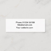 フローランスミニ名刺 スキニー名刺 (裏面)