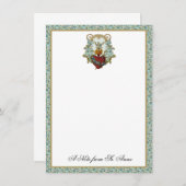 フローラヴァージンマリーカトリック宗教感謝  サンキューカード (正面/裏面)