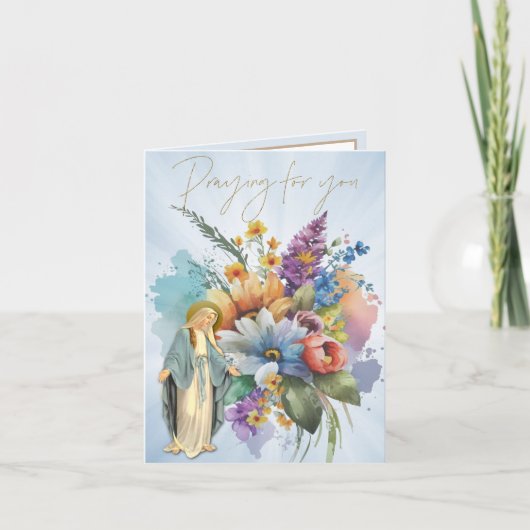フローラヴァージンMARYメモリア祈りの言葉 カード (正面)
