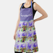 フローラヴィオラヴィオラズウォーター絵画カラー女性 エプロン (インサイチュ)