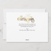 フローラヴィオリンズミュージッククリスマスフォトホリデーカード シーズンカード (裏面)