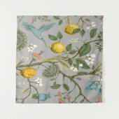 フローラヴィンテージのシームレスなパターン。ボタニカルウォルパプ タペストリー (正面(横))