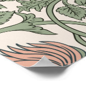 フローラヴィンテージのシームレスなパターン。魅惑されたヴィンテージ ポスター (角)