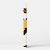 フローラヴィンテージの黄色いパターン（手のDrがスケッチ） Case-Mate iPhoneケース (裏面 / 右)