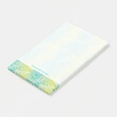 フローラヴィンテージの黄色と青のグラデーション ポストイット (アングル)