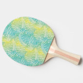 フローラヴィンテージの黄色と青のグラデーション 卓球ラケット (横)