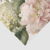 フローラヴィンテージアイボリー牡丹あじさいデクページ 薄葉紙 (詳細)