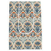 フローラヴィンテージインスパイアアールデコ ミディアムペーパーバッグ (裏面)