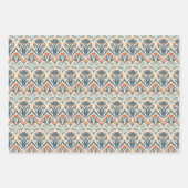 フローラヴィンテージインスパイアアールデコ ラッピングペーパーシート (正面3)