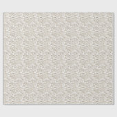 フローラヴィンテージウェディングレース ラッピングペーパー (フラット)