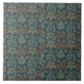 フローラヴィンテージカーネーションブルーベルジョン・ヘンリー・デアル タイル (正面)