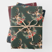 フローラヴィンテージクリスマストインデナー ラッピングペーパーシート (インサイチュ)