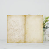 フローラヴィンテージスタイル仕訳帳スクラップブック紙 (スタンド正面)