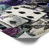 フローラヴィンテージダークアリスinワンダーランド結婚ズ ポスター (角)