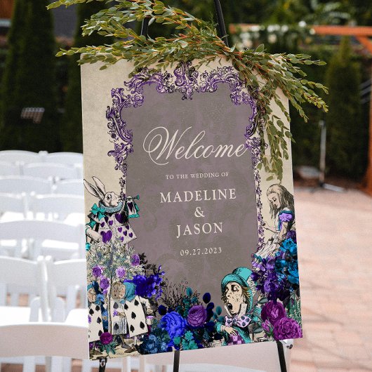 フローラヴィンテージダークアリスinワンダーランド結婚ズ ポスター