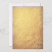 フローラヴィンテージティーブライダルシャワー金ゴールドバーダル 招待状 (裏面)