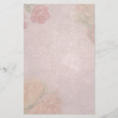 フローラヴィンテージバラ名前をカスタムする 便箋 (裏面)