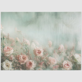 フローラヴィンテージパステルバラプニーズデコページ 薄葉紙