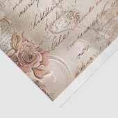 フローラヴィンテージパステルピンクペオニーズデクページ 薄葉紙 (詳細)