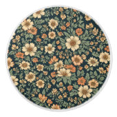 フローラヴィンテージパターン セラミックノブ (正面)