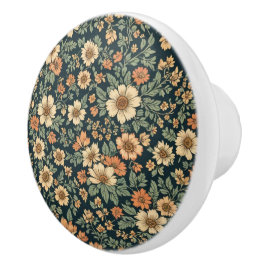 フローラヴィンテージパターン セラミックノブ