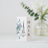 *~*フローラヴィンテージビクトリアンはさみヘアリスト 名刺 (スタンド正面)