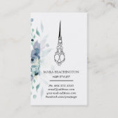 *~*フローラヴィンテージビクトリアンはさみヘアリスト 名刺 (裏面)