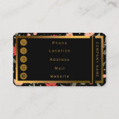 フローラヴィンテージビューティフルモダンコレクション 名刺 (裏面)