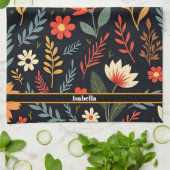 フローラヴィンテージビューティフル人気があるコレクション キッチンタオル (折り畳み)