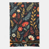 フローラヴィンテージビューティフル人気があるコレクション キッチンタオル (縦)