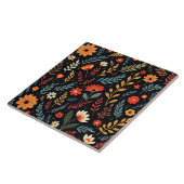 フローラヴィンテージビューティフル人気があるコレクション タイル (側面)