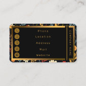 フローラヴィンテージビューティフル人気があるコレクション 名刺 (裏面)