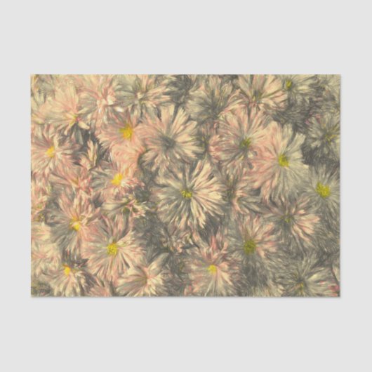 フローラヴィンテージピンク黒菊 薄葉紙 (正面)