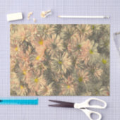 フローラヴィンテージピンク黒菊 薄葉紙 (クラフト)