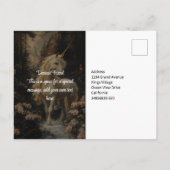 フローラヴィンテージフォレストユニコーンフェアリーランドキャッスル ポストカード (裏面)