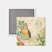 フローラヴィンテージフクロウバラ マグネット (正面/裏面)