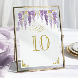 フローラヴィンテージブライダルシャワーテーブル番号 テーブルナンバー