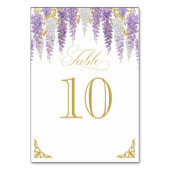 フローラヴィンテージブライダルシャワーテーブル番号 テーブルナンバー (正面)