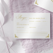 フローラヴィンテージブライダルシャワーレシピカード エンクロージャーカード