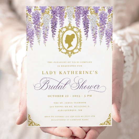 フローラヴィンテージブライダルシャワー 招待状