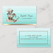 フローラヴィンテージベーカリーミキサグラデーションー 名刺 (正面/裏面)