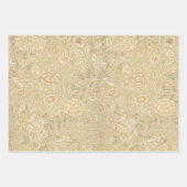 フローラヴィンテージモリスパターンリース水仙 ラッピングペーパーシート (正面)