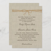 フローラヴィンテージレースデザイン結婚ズ 招待状 (正面/裏面)