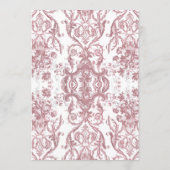 フローラヴィンテージロコバロックピンク白金ゴールドメニュー メニュー (裏面)