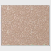フローラヴィンテージロマンスパターン ラッピングペーパー (フラット)