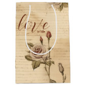 フローラヴィンテージロマンス抱き枕 ミディアムペーパーバッグ (正面)