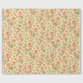 フローラヴィンテージ包装紙。 ラッピングペーパー (フラット)