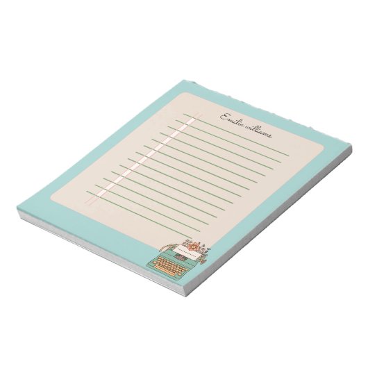 フローラヴィンテージ型ライターメモ帳 ノートパッド (回転)