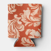 フローラヴィンテージ壁紙の背景 缶クーラー (正面)