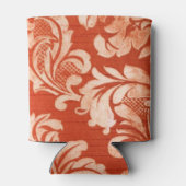 フローラヴィンテージ壁紙の背景 缶クーラー (裏面)